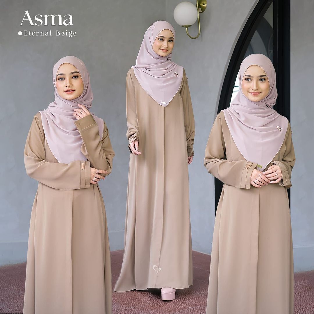 Asma Abaya with Stroller