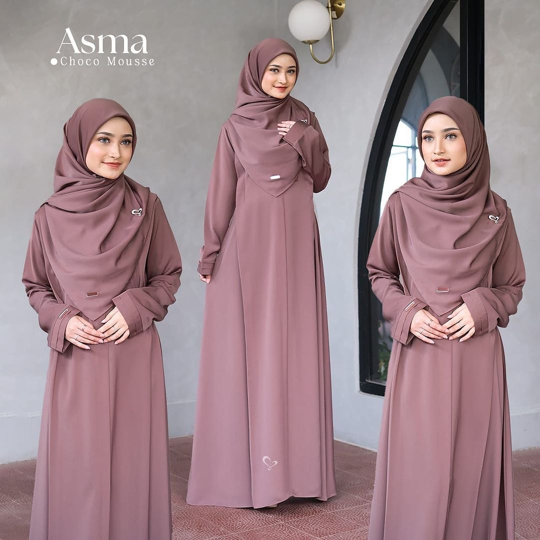 Asma Abaya with Stroller