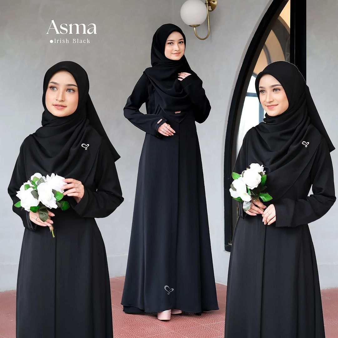 Asma Abaya with Stroller