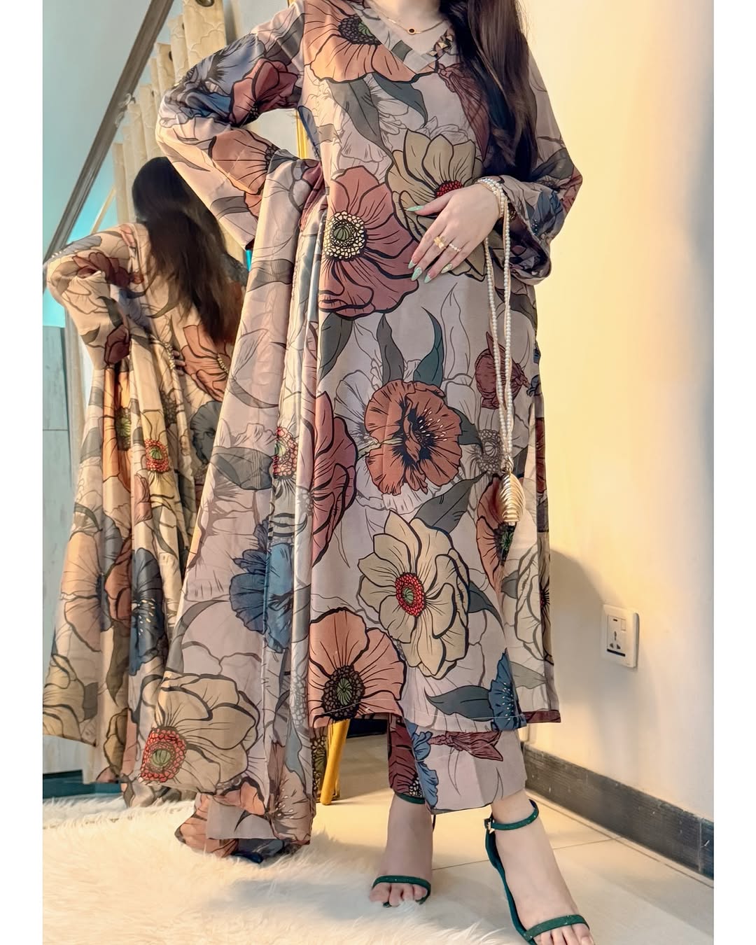 Eid-Lawn 3-Pcs Suit Stitched