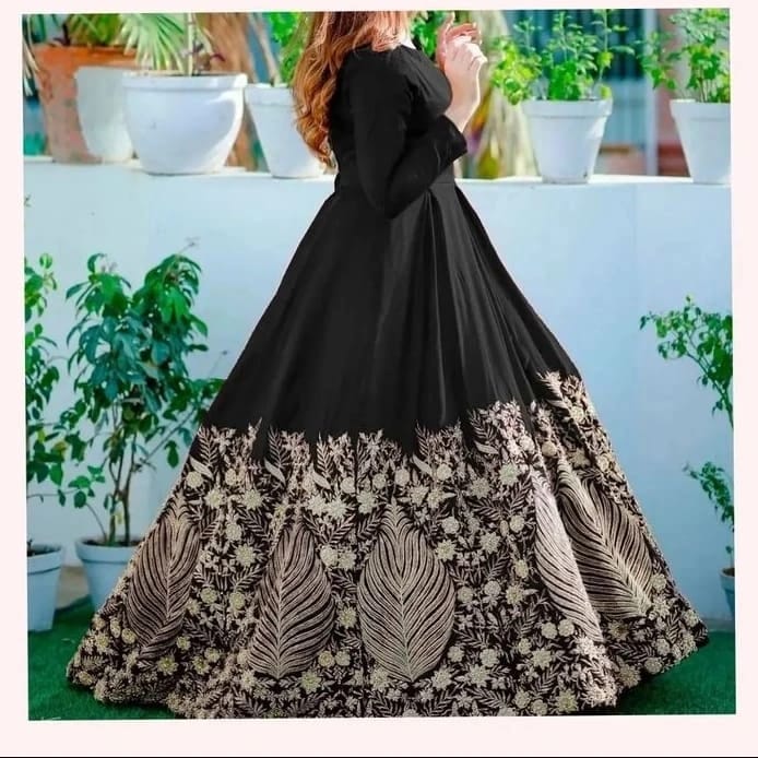 Chiffon umbrella Frock Design