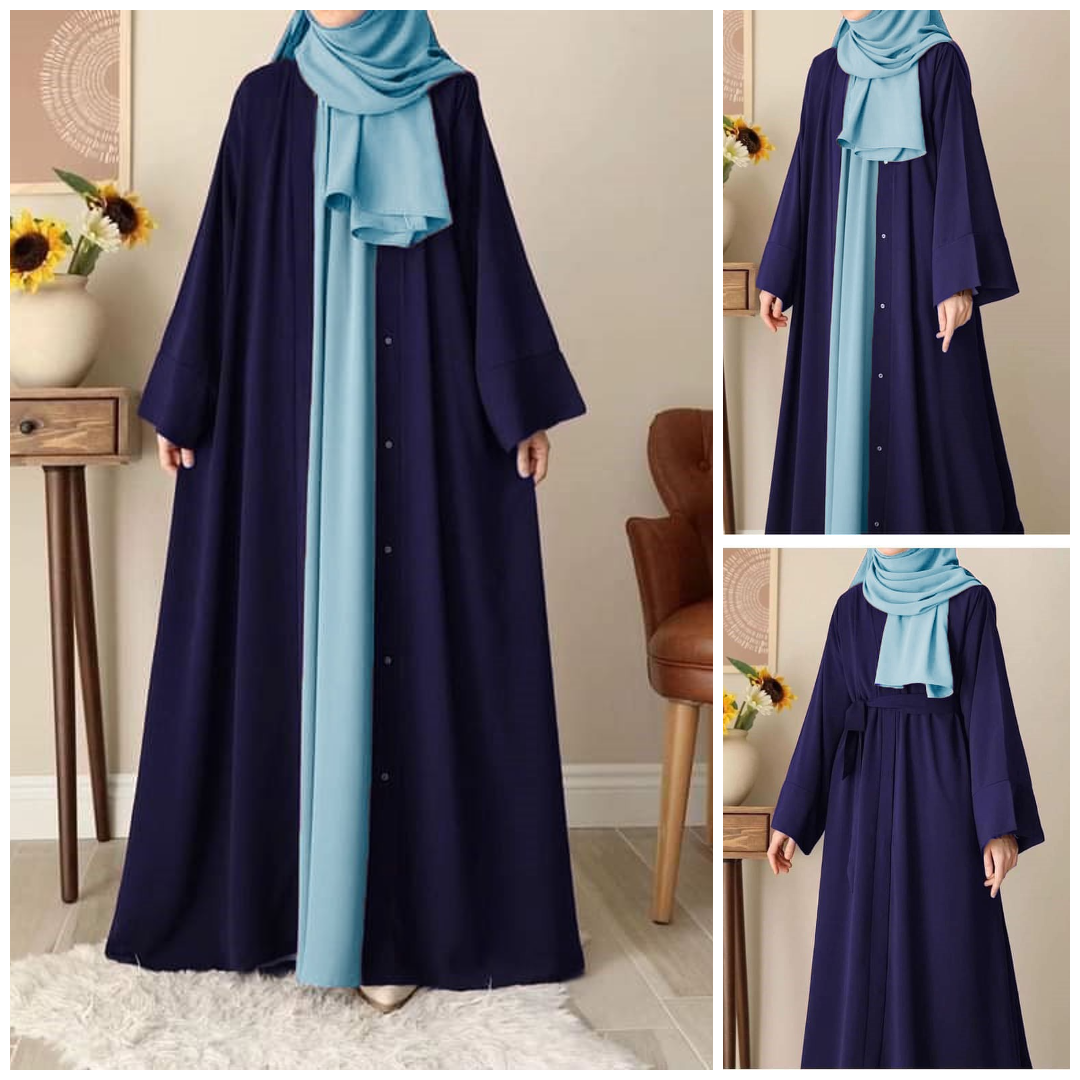 Manahil abaya with attach inner and stroller