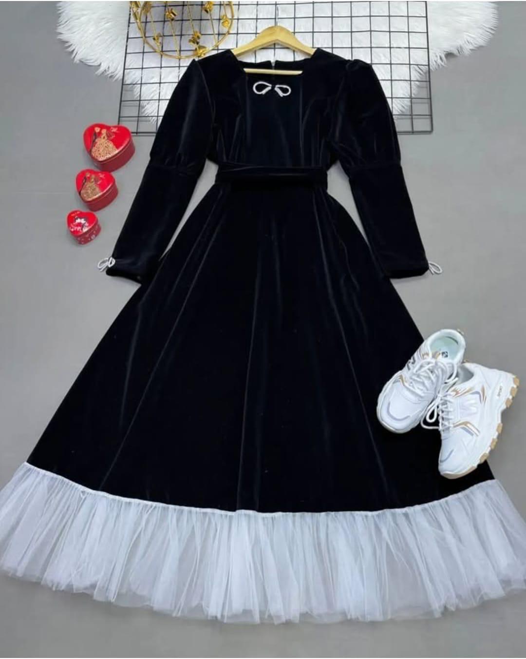 Puffy Velvet maxi