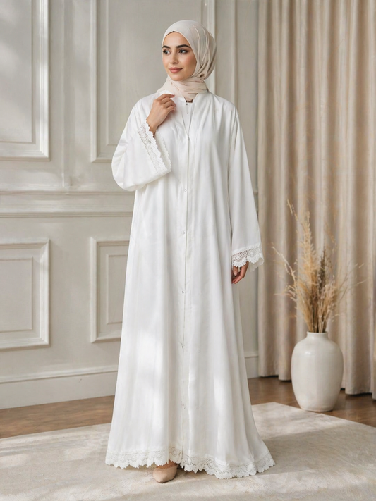 White Umrah Abaya
