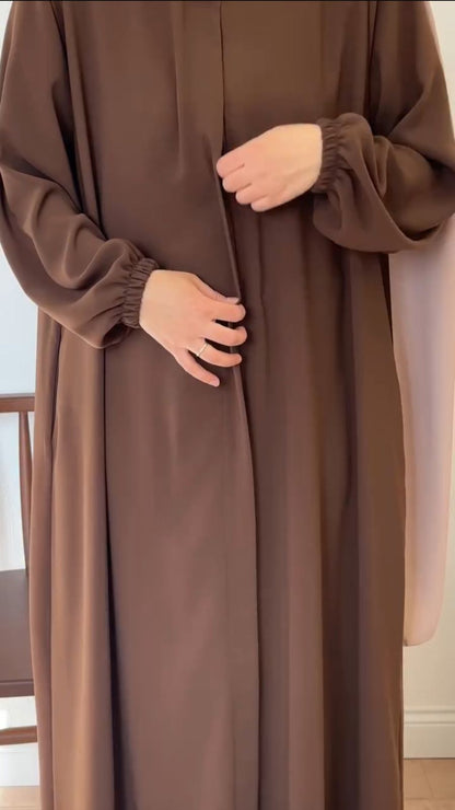 Modest abaya with stroller