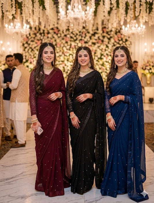 Grace Chiffon Embroidered Saree