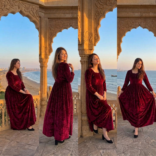 velvet Elegance Frock