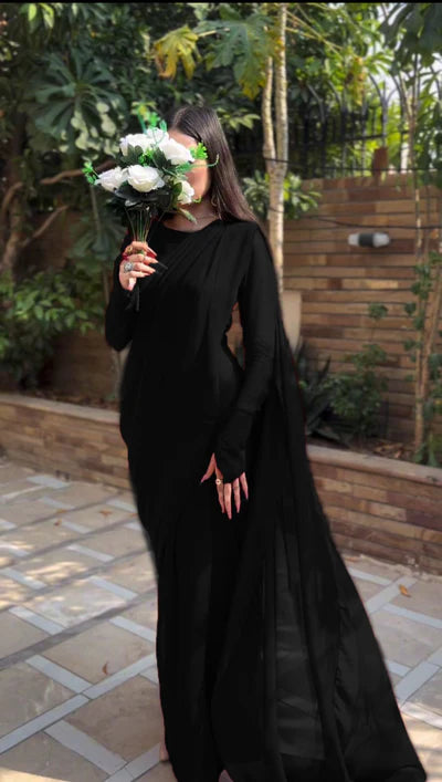 Noor-e-Jahan Stitched Saree