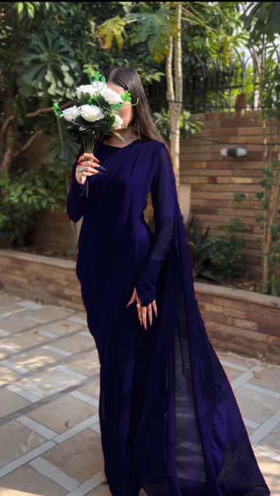 Noor-e-Jahan Stitched Saree