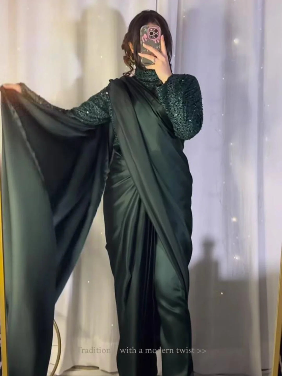 ARZOO PANT SAREE STITCHED