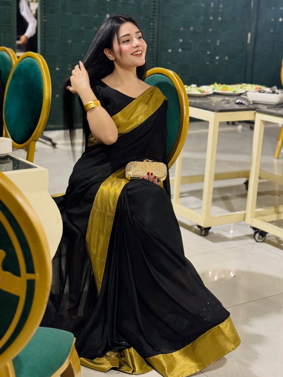 Nazneen saree Stitched