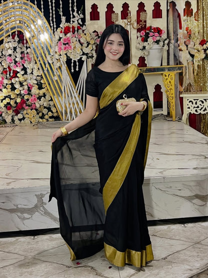 Nazneen saree Stitched