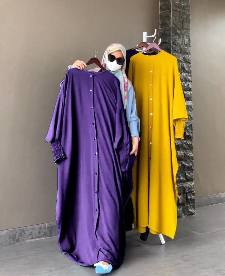 turkish Beggy button abaya
