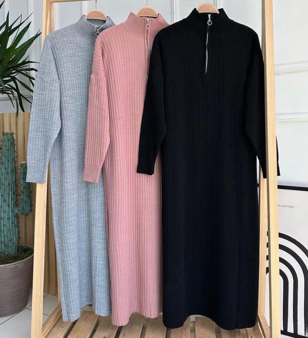 winter long body cone Dress