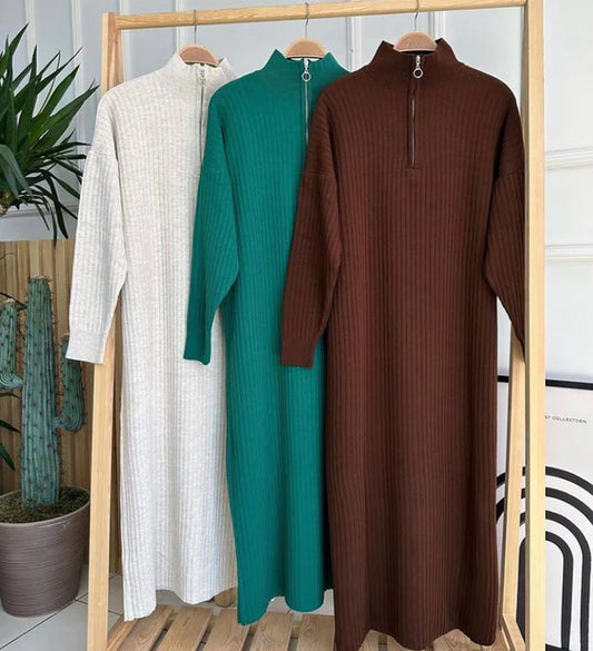 winter long body cone Dress