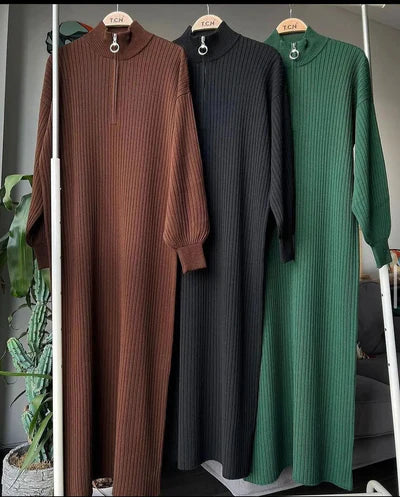 winter long body cone Dress