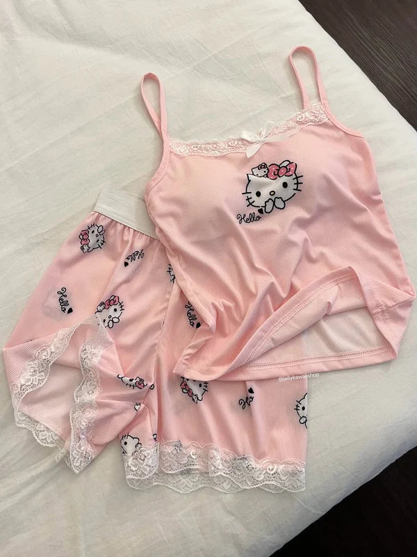 Cutie Kitty Cami set
