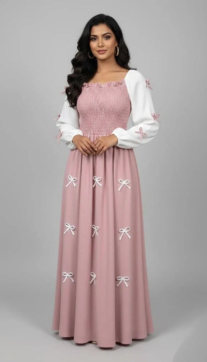 Bow Smocky Maxi