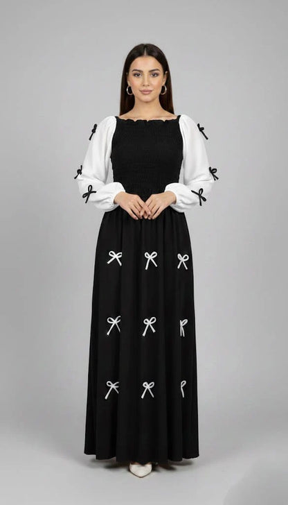 Bow Smocky Maxi