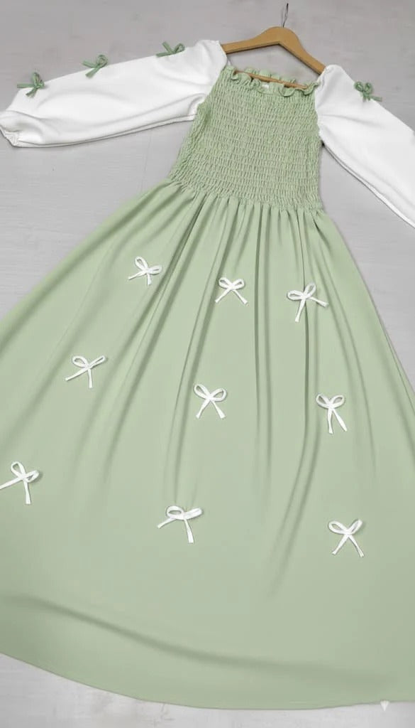 Bow Smocky Maxi