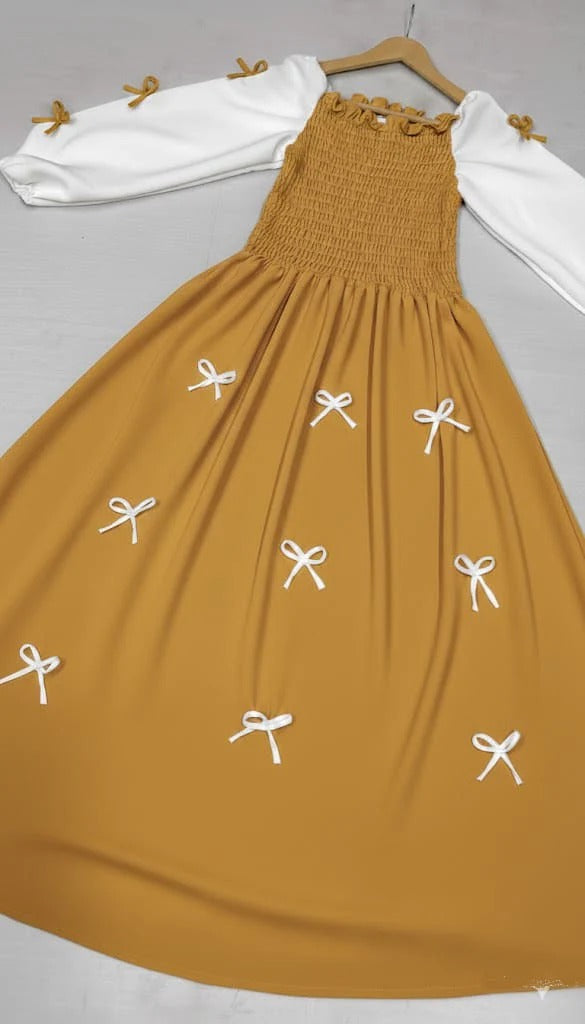 Bow Smocky Maxi