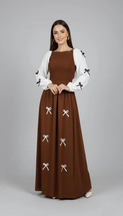 Bow Smocky Maxi