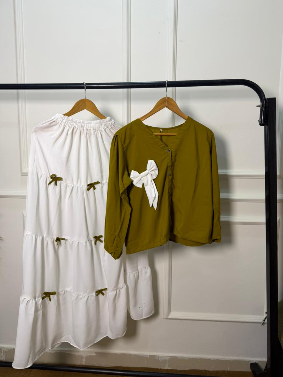 belle shirt and skirt
