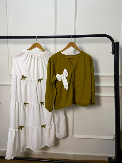 belle shirt and skirt