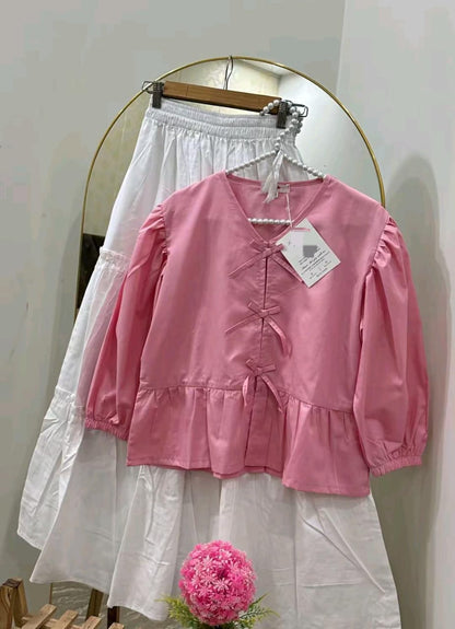 viral top and skirts
