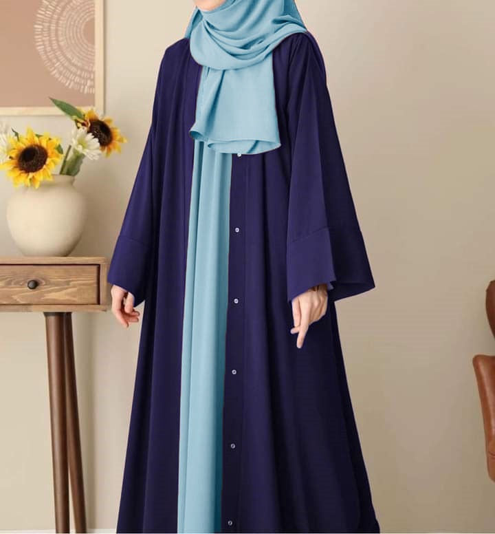 Manahil  abaya with attach inner and stroller