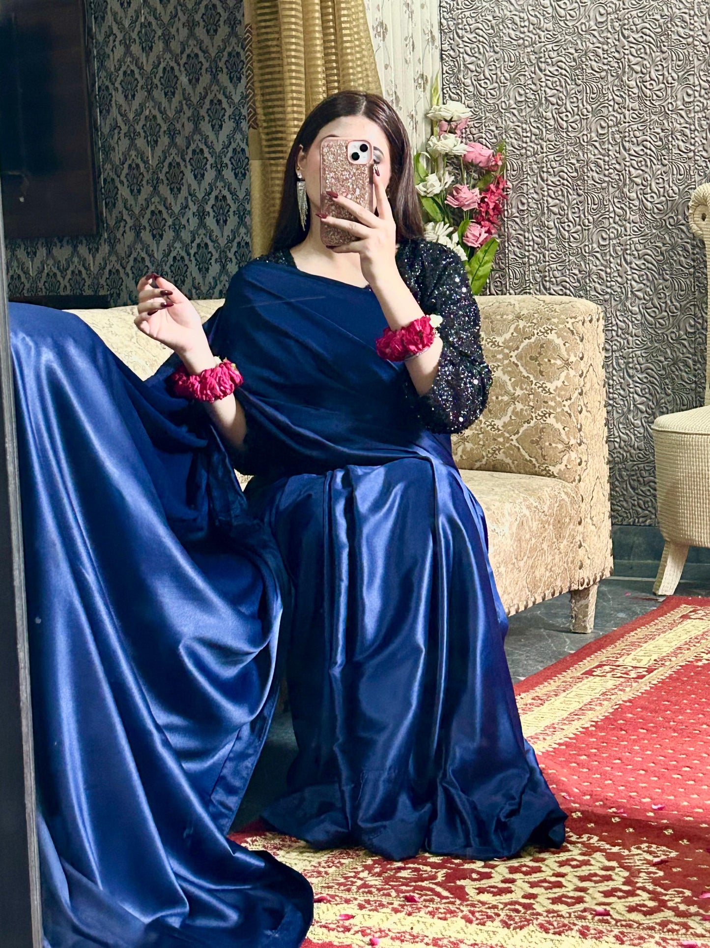 Sequence Stitched Saree