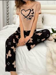Brown Bliss – Heart & Butterfly PJ