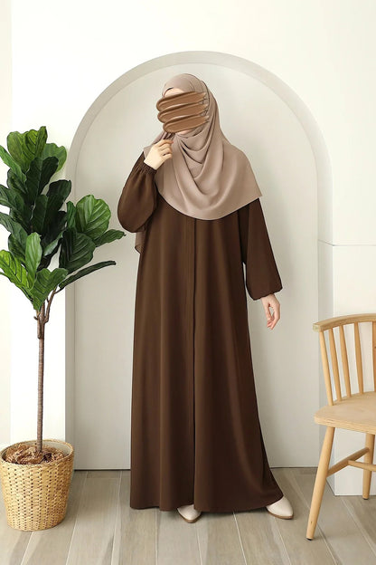 Modest abaya with stroller