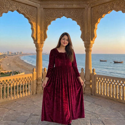 velvet Elegance Frock