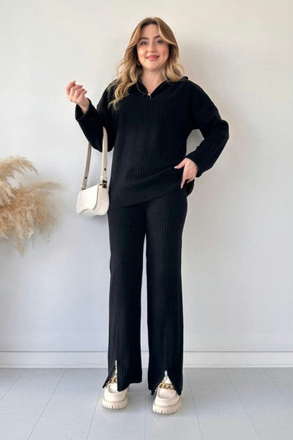 Double Zipper Cord Set-MarhabaPret